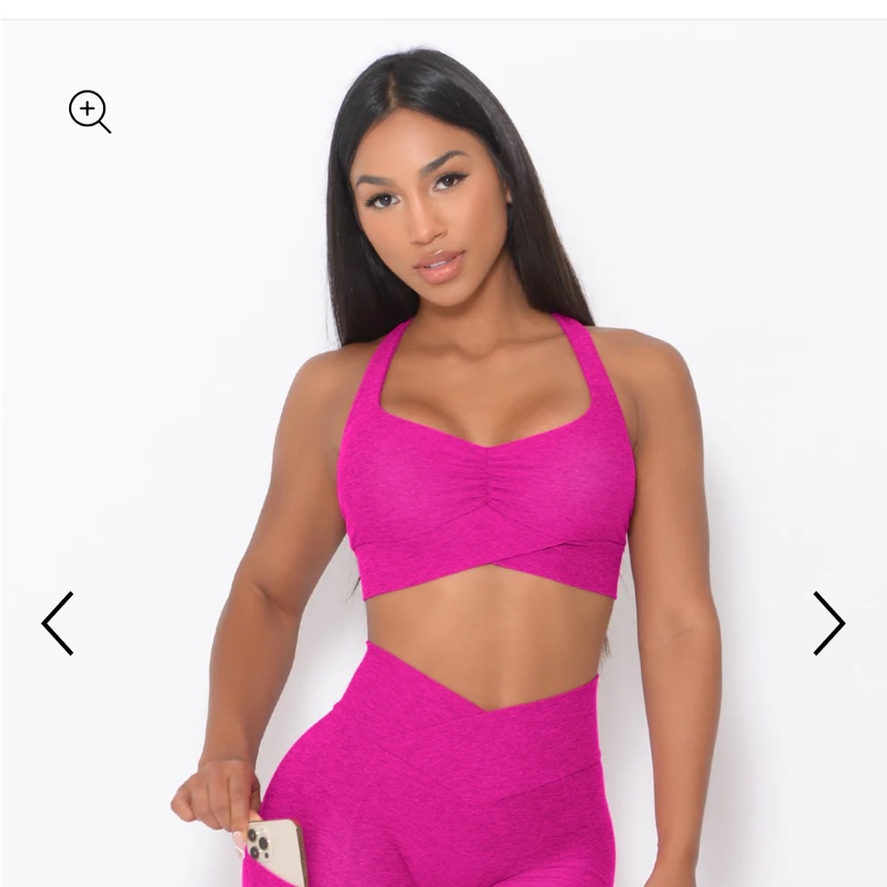 Bombshell Sportswear Ultra Pink Angel Sports Bra